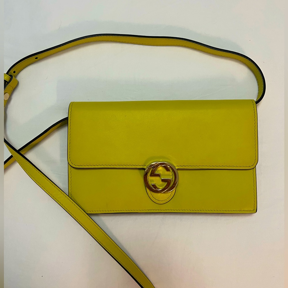 Gucci wallet with strap